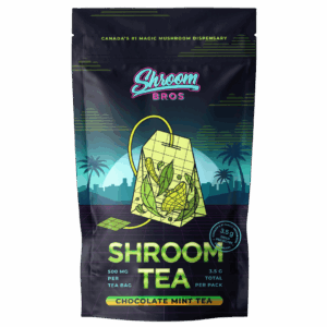 chocolate mint magic mushroom tea - shroom bros