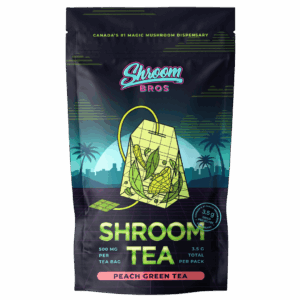 peachgreen magic mushroom tea - shroom bros