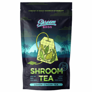 lemon ginger magic mushroom tea - shroom bros