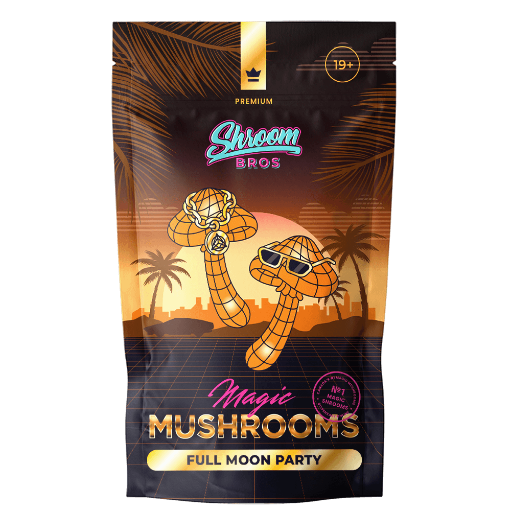 Buy Full Moon Party Magic Mushrooms online – premium wild Thai cubensis dried shrooms by Shroom Bros